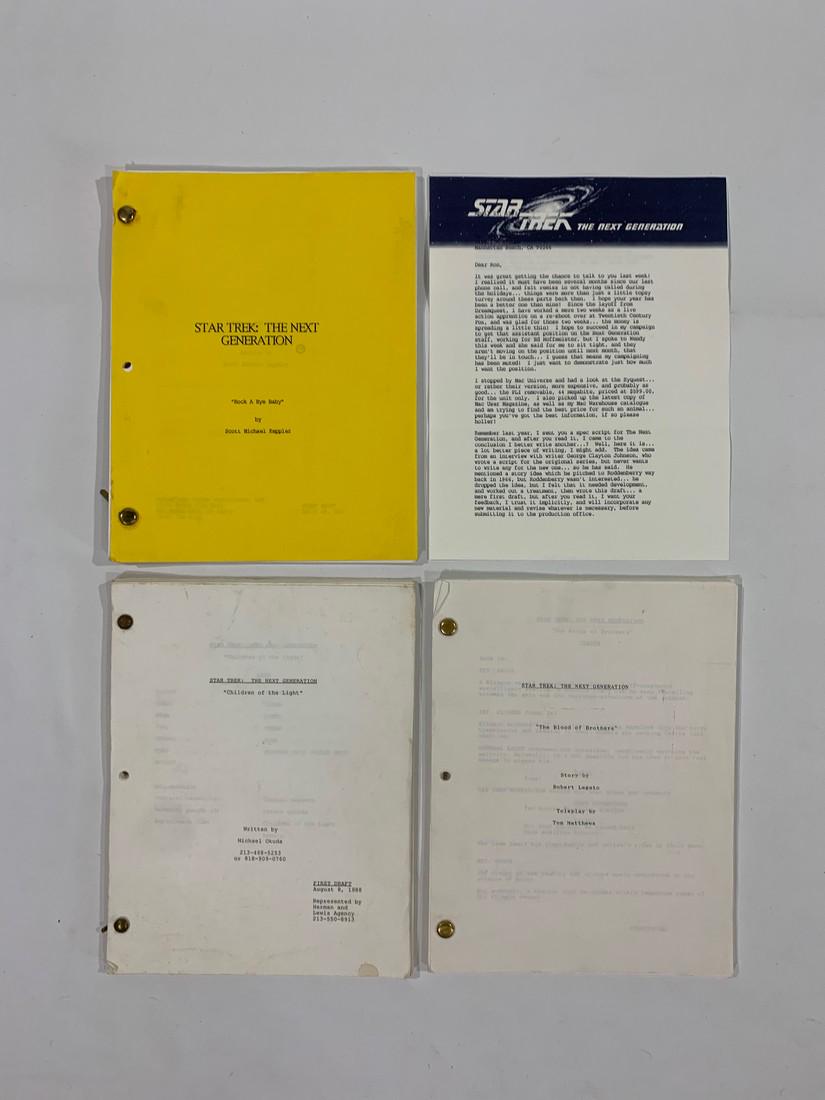 Star Trek The Next Generation unproduced script lot (1 of 1)