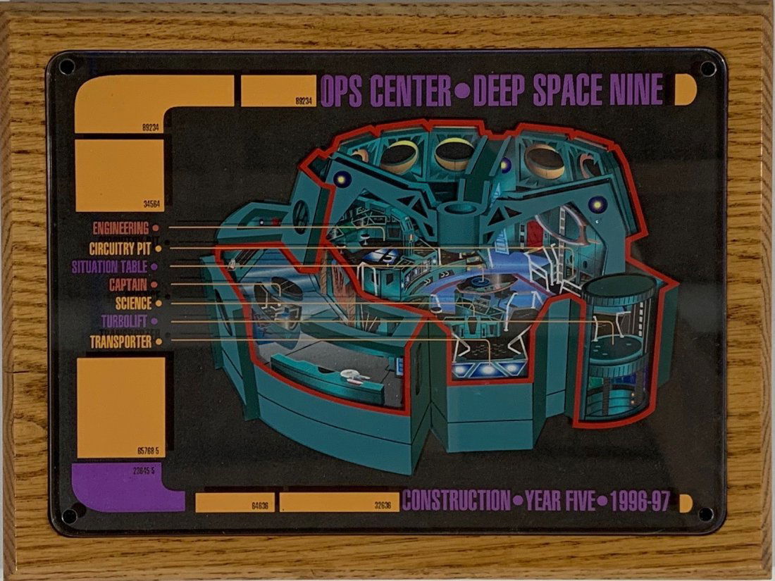 Star Trek Deep Space Nine Year Five Construction Plaque (1 of 1)