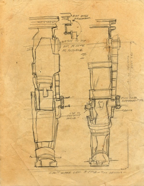 Hero Schematics from Cave Workbench: "Various schematics of the crude Mark I suit shown while Tony Stark cuts sheet steel for the Mark I power suit. Using various components from Stark Industries weapons Tony builds himself a suit of a