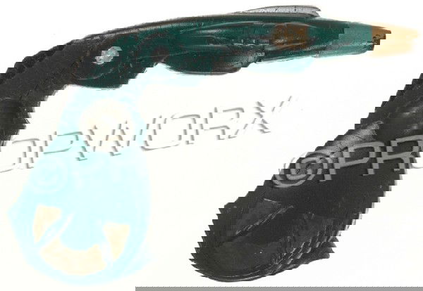 Ferengi Pistol - Rubber Stunt: Ferengi pistol used during the production of Star Trek: Deep Space Nine. This stunt version of the weapon appeared in two episodes: "The Magnificent Ferengi" and "The Siege of AR-558". Rubber painted