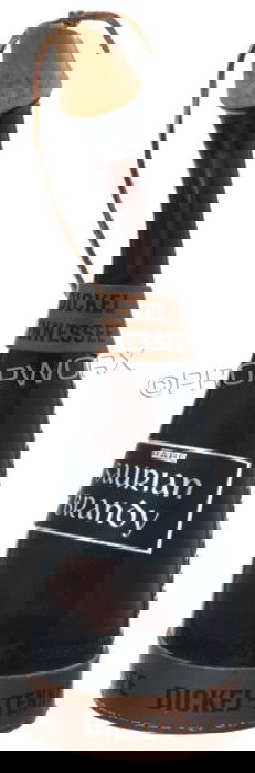 Saurian Brandy Bottle: Saurian Brandy bottle used during the production of Star Trek: Deep Space Nine. Served in a crook-necked bottle, this potent beverage became a favorite among Starfleet crews by the 2260s. Appeared as