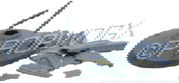 Deep Space Nine Station Model Pieces: Fragments of Deep Space Nine station used during the production of Star Trek: Deep Space Nine. These pieces were the result of a special effects shot in which a portion of the station was destroyed. F