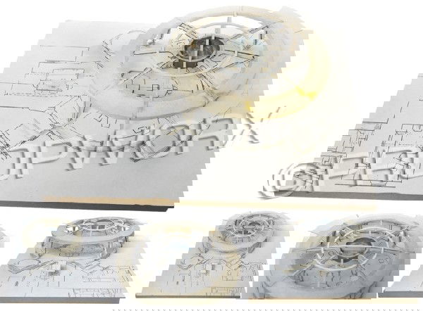 NX-01 Bridge Study Model: NX-01 bridge study model created during the production of the Star Trek: Enterprise series. This model was created to help the designers visualize the final construction of the interior sets for the N