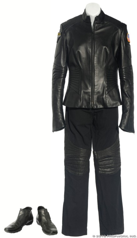 Carter's Black Custom Uniform from "Search and Resc: Production Description: Black custom uniform worn by actress Amanda Tapping as "Samantha Carter" during the Stargate Atlantis Season Five episode, "Search and Rescue". Carter served as base commander 