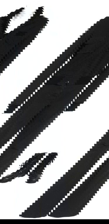 Vala's Black BDU: Production Description: Black BDU uniform worn by actress Claudia Black as "Vala Mal Doran" during the production of Stargate SG-1. Vala joined the SG-1 team to help stop the Ori, who had enlisted her