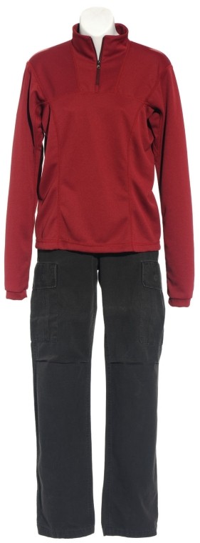 Weir's Long-Sleeve Duty Uniform: Production Description: Long sleeve uniform shirt worn by actress Torri Higginson as "Elizabeth Weir" in Stargate Atlantis. An expert on international politics, Dr. Weir was President Hayes's choice t