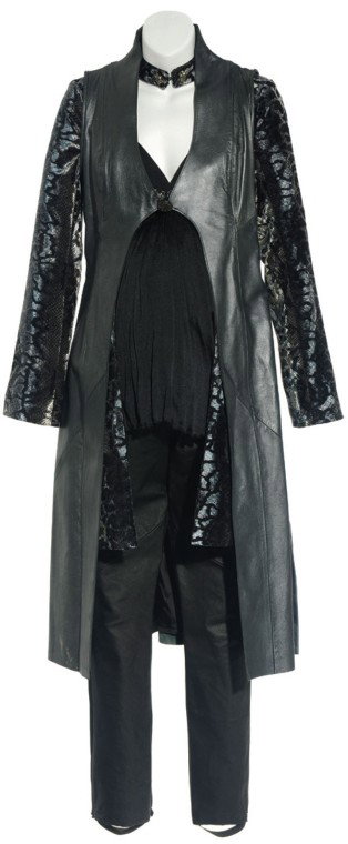 Teyla's Costume from "The Kindred, Part 2": Production Description: Costume worn by actress Rachel Luttrell in the Stargate Atlantis Season Four episode, "The Kindred, Part 2". The leader of the Athosian tribe, Teyla gave up a life among her pe