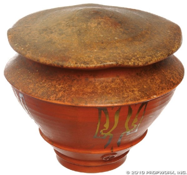 Weir's Urn: Production Description: Urn introduced as a gift to Elizabeth Weir from John Sheppard in the Stargate Atlantis Season One episode, "Before I Sleep". Weir used this urn to convey the ashes of an altern