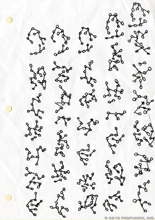 Weir's Gate Addresses: Production Description: Five handwritten gate addresses written by an Elizabeth Weir from the past, used in the Stargate Atlantis Season One episode "Before I Sleep". These gate addresses pointed to p