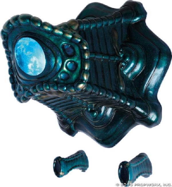 Sangraal Assembler: Production Description: Device used by Daniel Jackson to assemble Merlin's anti-Ori weapon, seen in the Stargate SG-1 Season Ten episodes "The Quest, Part 2" and "The Shroud". This design is nearly id