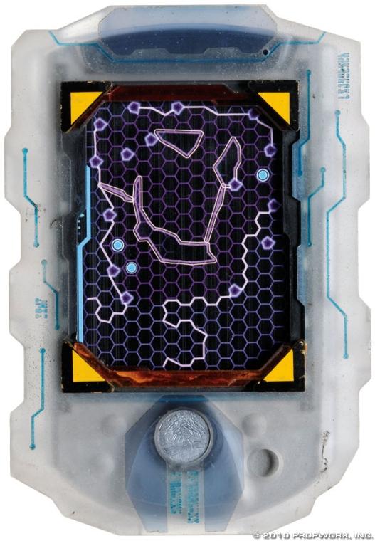 Ancient Lifesigns Detector with Arm Mount: Production Description: Palm-sized Ancient computer and arm mount, capable of detecting a wide variety of life form readings, from Human to Wraith. John Sheppard and his team used these devices to hun