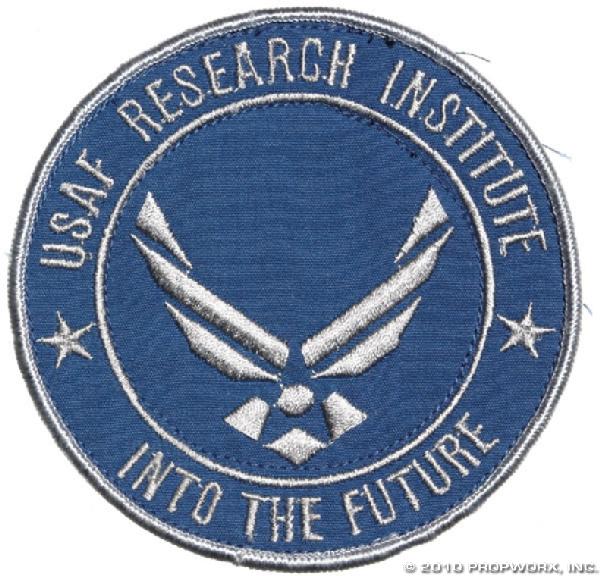 Alternate Reality Cheyenne Mountain Patch: Production Description: US Air Force Research Institute patch worn by Cheyenne Mountain personnel when SG-1 inadvertently reshaped the future in Ancient Egypt in the Season Eight two-parter, "Moebius.