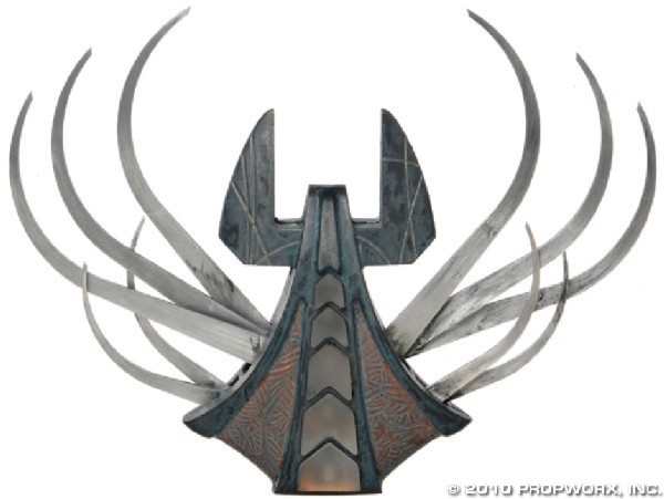 Goa'uld Torture Device: Production Description: Torture device introduced in the Stargate SG-1 Season Five episode, "Right of Passage," and used against Teal'c in the Season Nine episode, "Stronghold". This device, when used