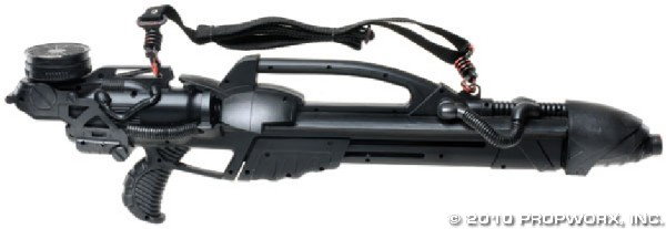 Wormhole X-Treme Alien Rifle: Production Description: Blaster wielded by a member of the Wormhole X-Treme cast in the Stargate SG-1 Season Five episode, "Wormhole X-Treme!" The 100th episode of the series featured the return of Wi