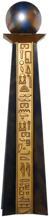 Goa'uld Pedestal: Production Description: Egyptian themed Goa'uld pedestal and globe, featured in countless interior Goa'uld sets for Stargate SG-1. The Goa'uld, who took on the mythos of the ancient gods of Earth, oft