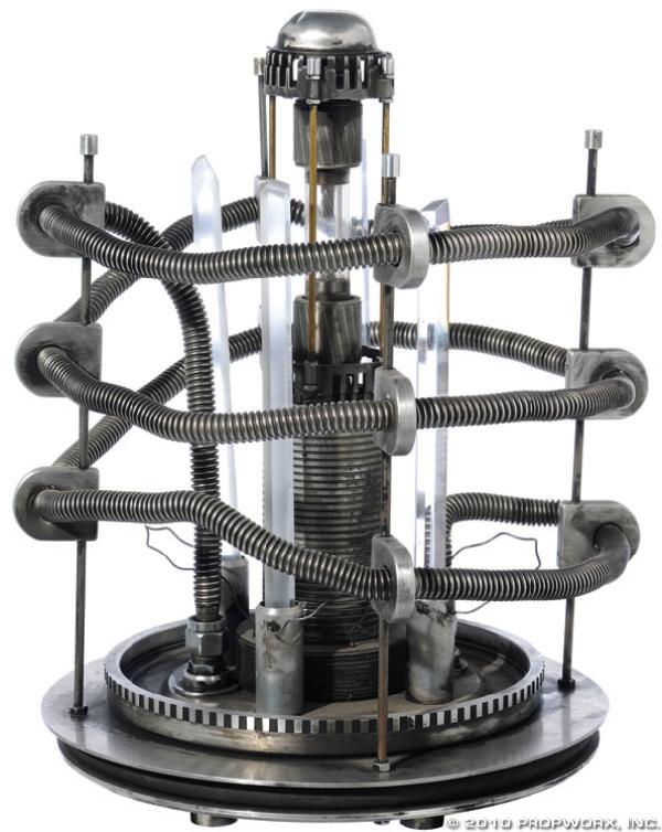 Cargo Ship Power Coil: Production Description: Power coil to a Goa'uld cargo ship, featured in the Stargate SG-1 Season Nine episode, "The Ties That Bind". Vala sold this device to the monks of the Goa'uld Grannus, who name