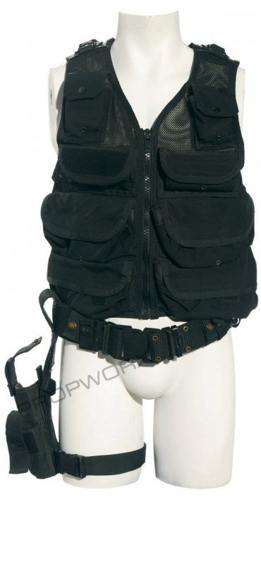 Daniel's tactical vest: Tactical vest, belt and pistol holster worn by actor Michael Shanks as "Daniel Jackson" in the production of Stargate SG-1. As the man who solved the riddle of the Stargate, Daniel Jackson has been a 