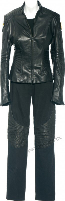 Carter's duty uniform from "Search and Rescue": Black custom uniform worn by actress Amanda Tapping as "Samantha Carter" in the Stargate Atlantis Season Five episode, "Search and Rescue". A valuable member of the SG-1 team, Sam worked on the Starga