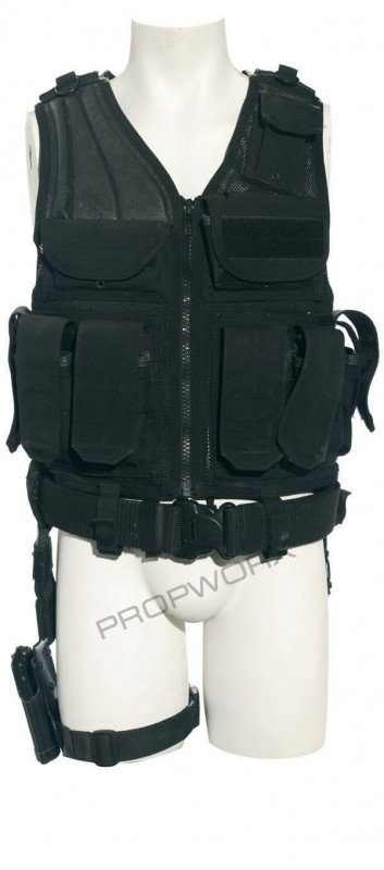 Sheppard's tactical vest: Tactical vest with belt and pistol holster, worn by actor Joe Flanigan as "John Sheppard" in the production of Stargate Atlantis. Sheppard discovered his genetic sensitivity to Ancient technology whil