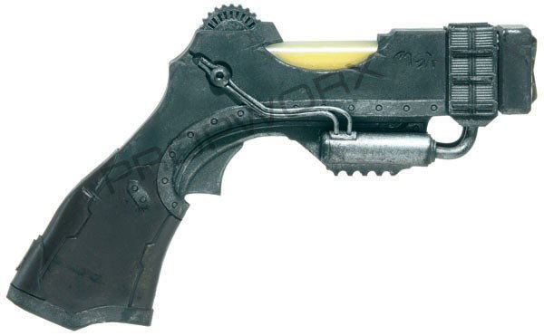 Pegasus Asgard Pistol: Pistol used by the members of the Pegasus Asgard in the Stargate Atlantis Season Five two-parter, "First Contact" and "The Lost Tribe". These Asgard held Drs. Daniel Jackson and Rodney McKay at gunpoi
