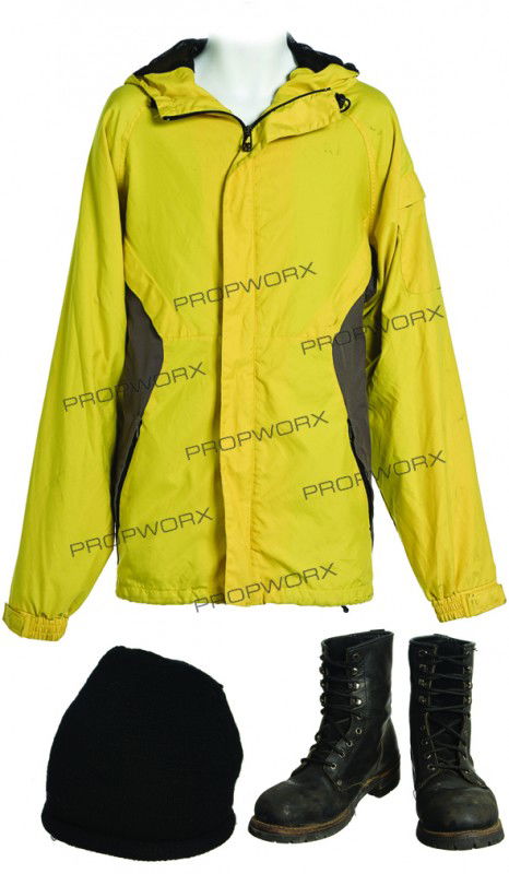 Jay's Hat, Boots, and Yellow Raincoat: Production Description: This costume was worn by actor Jason Mewes while portraying the character Jay in the film "Jay and Silent Bob Strike Back". Production noted this as the hero outfit worn by Jay