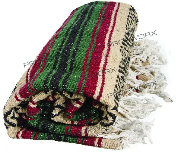 George Carlin's Hitchhiking Blanket: Production Description: This costume was worn by actor George Carlin while portraying the Hitchhiker character from the film "Jay and Silent Bob Strike Back." Production noted this as being the hero b
