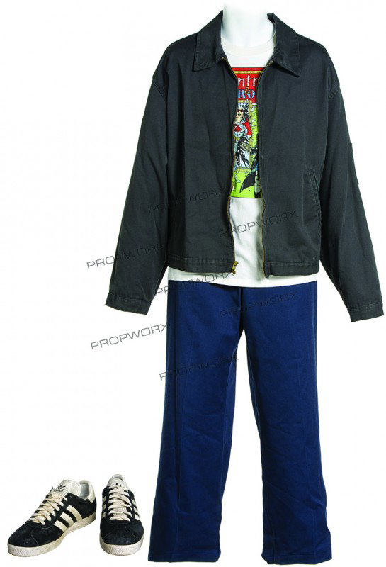 Banky's Costume: Production Description: This costume was worn by actor Jason Lee while portraying the character Banky from the film "Jay and Silent Bob Strike Back." Production noted this as being the hero outfit Ban