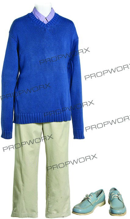 Brent's Costume: Production Description: This costume was worn by actor Seann William Scott while portraying the character Brent in the film "Jay and Silent Bob Strike Back". Production noted this as the hero outfit w