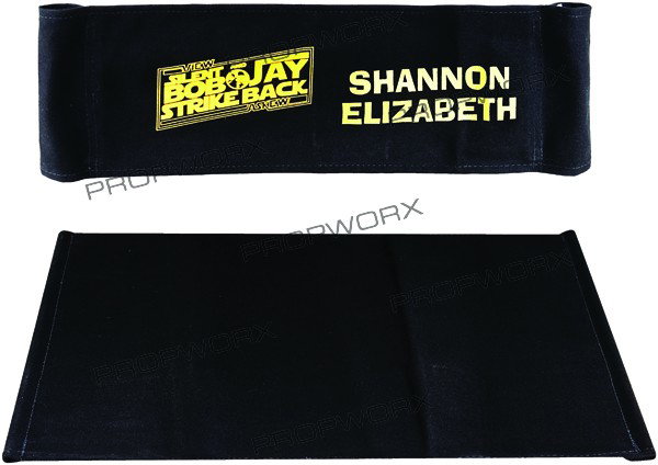 Shannon Elizabeth" Director's Chair Back and Seat: Production Description: The "Shannon Elizabeth" chair back and seat from "Jay and Silent Bob Strike Back." Used on set of the film by Shannon Elizabeth while playing the character "Justice." Technical