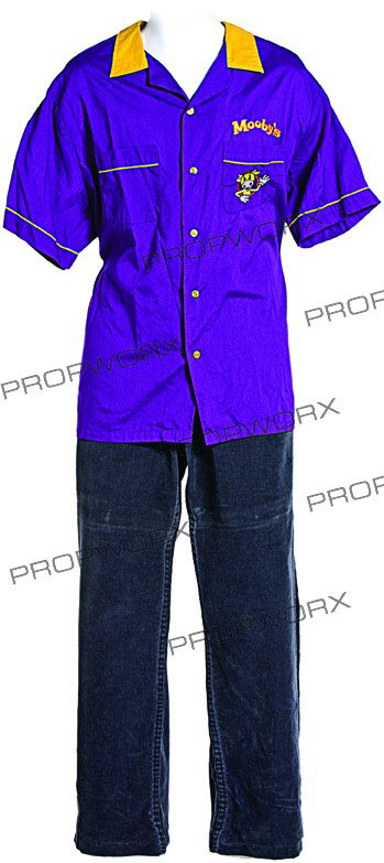 Dante's Funployee Outfit: Production Description: The outfit worn by actor Brian O'Halloran while portraying Dante Hicks in the film "Clerks II". Production noted this as being the hero Mooby funployee shirt and alternate pant