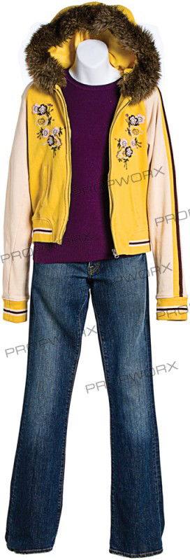 Miri's Laundromat Outfit: Production Description: Miri's hero outfit from the film, "Zack and Miri Make a Porno". Miri wears this ensemble as she and Zack try to choose a name for their porno while in the Laundromat. Productio