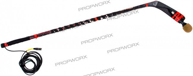Microphone Hockey sticks: Production Description: Microphone strapped to a hockey stick used in the filming of the low budget adult film in "Zack and Miri make a porno." Production noted this as the microphone hockey stick use