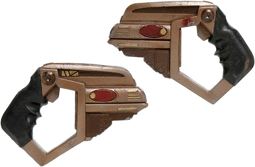 Star Trek: Deep Space Nine Bajoran Phaser: Production Description: Bajoran phaser used in numerous episodes of Star Trek: Deep Space Nine. It was mainly used by the Bajorans, but this weapon can be seen being wielded by numerous race's during