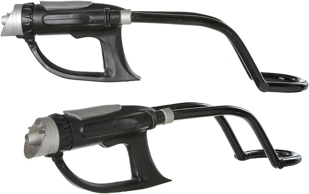 Star Trek: Insurrection Son'a Shotgun: Production Description: Stunt version of the Sona "Sawed-off-shotgun" from Star Trek: Insurrection. The Sona were a race of aliens who were exiled from there home planet and main villain of the movie.