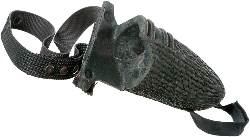 Star Trek: Deep Space Nine Cardassian Holster: Production Description: This holster was used by a Cardassian solider in the series Star Trek: Deep Space Nine. The Cardassians were a race of aliens who oppressed the Bajorans and were a member of t