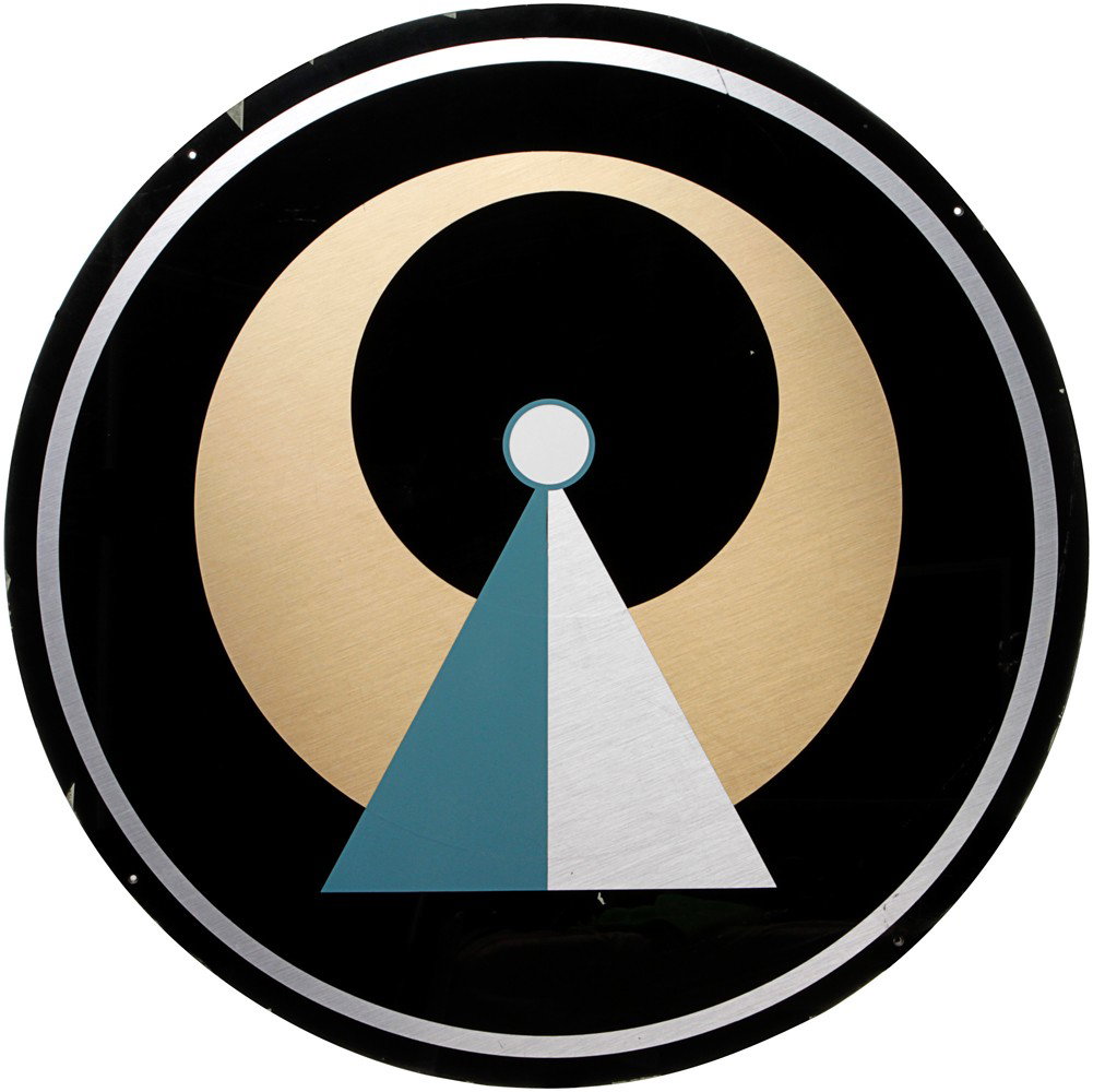 Star Trek: Deep Space Nine Vulcan IDIC Symbol: Production Description: This IDIC wall decoration was featured in the Star Trek: Deep Space Nine episode "Four The Cause", and was mounted to the wall being a docking hatch of a Vulcan freighter that 