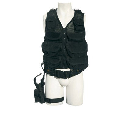 Daniel's Tactical Vest and Accessories: Production Description: Tactical vest, belt and pistol holster worn by actor Michael Shanks as "Daniel Jackson" in the production of Stargate SG-1. As the man who solved the riddle of the Stargate, Da