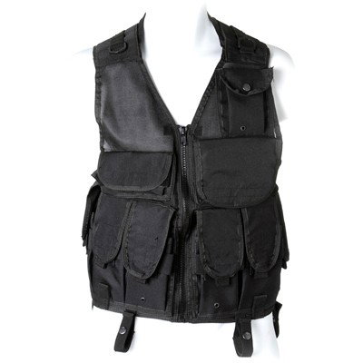 SG Team Black Tactical Vest: Production Description: Tactical vest of the type worn by members of SG teams on offworld missions. Production did not note exactly which episode or scene this vest was worn in. Technical Description: