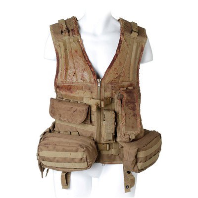 SGU Corporal Gorman Tan Tactical Vest: Production Description: Tan tactical vest worn by Andrew Dunbar as "Corporal Gorman" in the Stargate Universe Season 1 episode "Water". Gorman wore this vest when he was attacked by dust bugs that wer