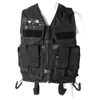 SGU Black Tactical Vest: Production Description: Tactical vest of the type worn by members of Destiny teams on off-ship missions. Production did not note exactly which episode or scene this vest was worn in. Technical Descrip