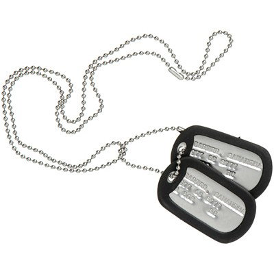 Samantha Carter Dog Tags: Production Description: Dog tags worn by actress Amanda Tapping as "Samantha Carter" in Stargate SG-1. The tags identify Carter as being Roman Catholic and having A positive blood. Technical Descripti