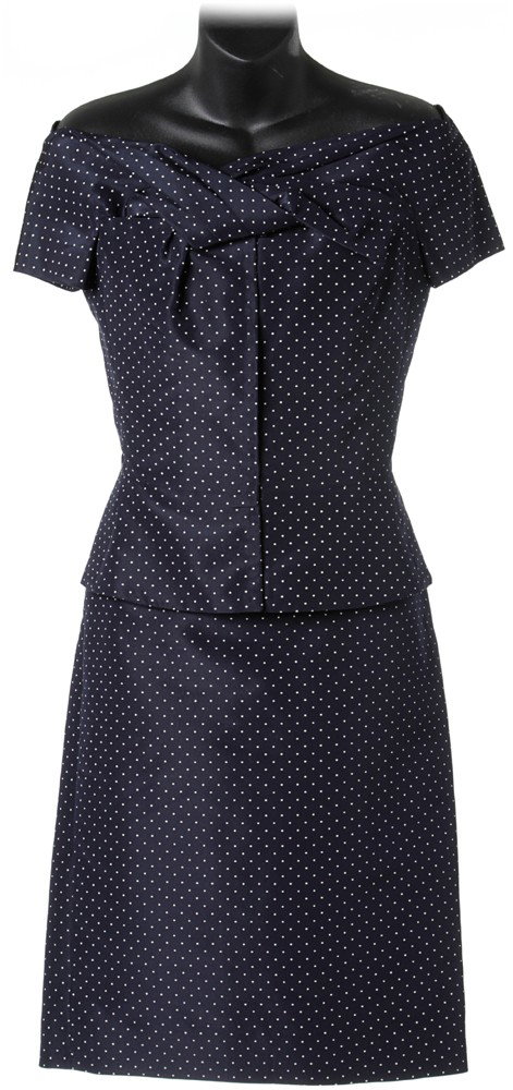 Iron Man 2 Pepper Potts Monaco Dress: Production Description: Hero dress worn by Pepper Potts while at The Monaco Historic Grand Prix. She is also wearing this outfit while driving with Happy Hogan to bring Tony the suitcase armor. Produc
