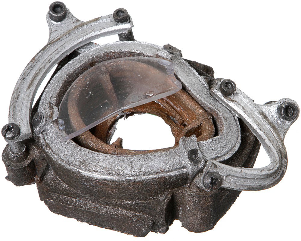 Iron Man 2 Hero Crushed Whiplash V1 RT: Production Description: Hero version of the Whiplash RT Reactor that Tony Stark crushes in his hand after he defeats Whiplash on the race track at The Monaco Historic Grand Prix. This is the practical