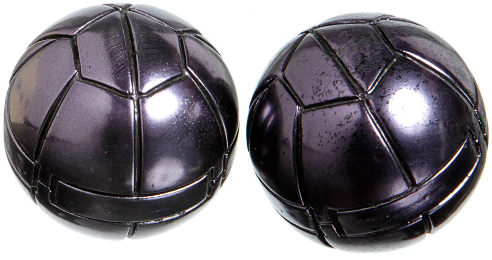 Iron Man 2 Black Widow Stunt Tech Ball Set: Production Description: Stunt tech balls used by Agent Natasha Romanoff (Black Widow) as high tech accessories on her uniform belt. These items were marked by production as screen used stunt items, bu