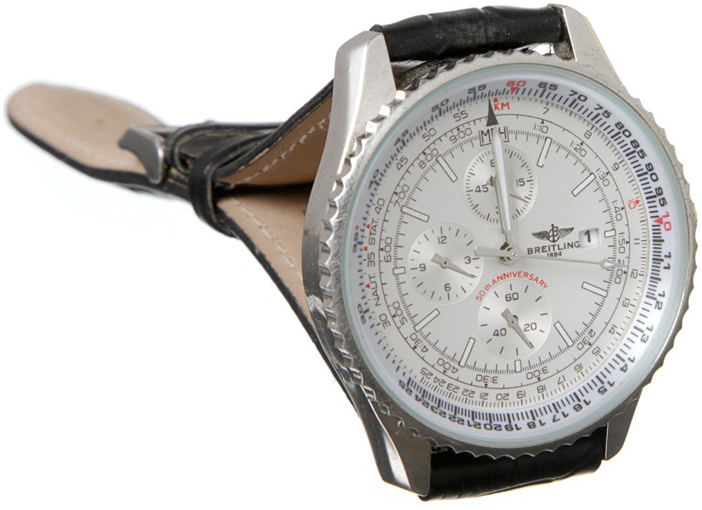 Iron Man Lt. Col. James "Rhodey" Rhodes Hero Watch: Production Description: Screen used Breitling wristwatch worn by Lt. Col. James "Rhodey" Rhodes in the first Iron Man movie. He can be seen wearing this watch thought the entire film, most noticeably 
