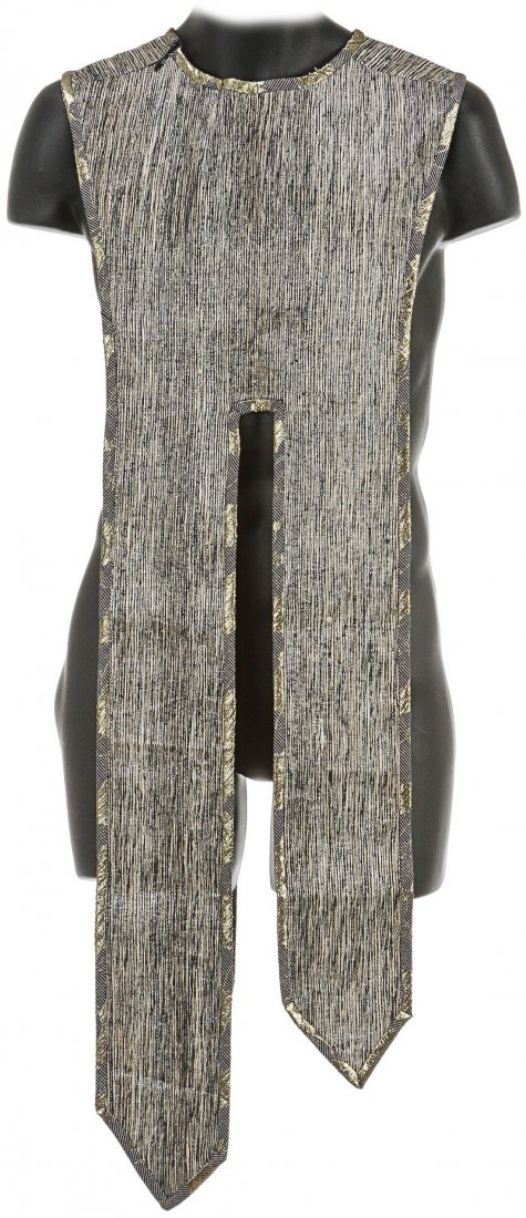 Star Trek: Deep Space Nine Trill Ceremonial Tabard: A Trill ceremonial tabard featured in the Star Trek: Deep Space Nine premiere episode “Emissary”. This costume element was featured in a sequence where Jadzia Dax” (Terry Farrell) flashes back t