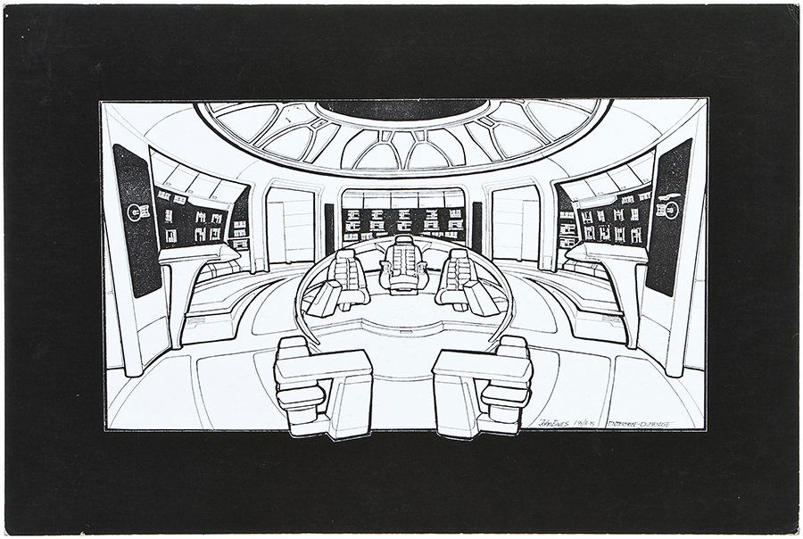 Star Trek Original Enterprise-D Bridge Concept Artwork (1 of 1)