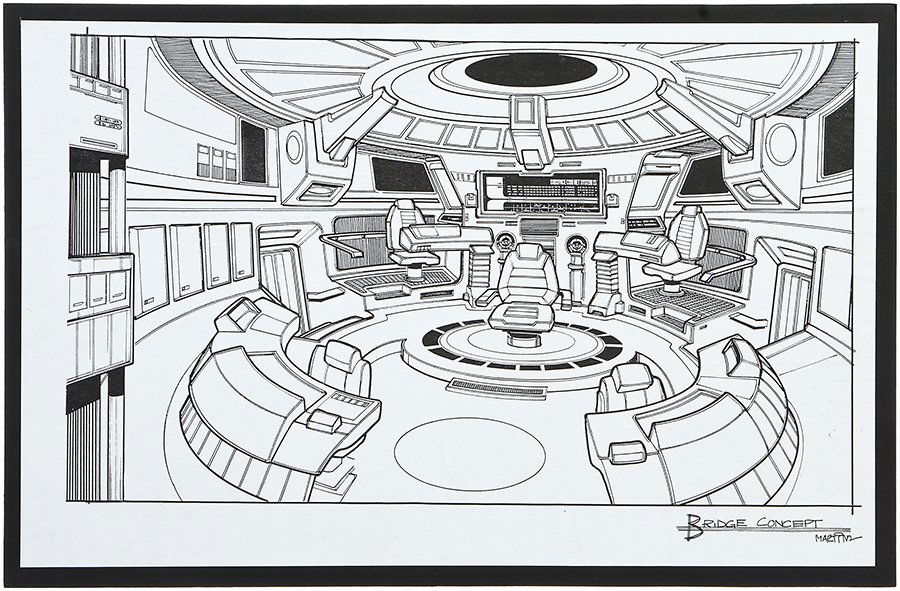 Star Trek Original Bridge Concept Artwork #1 (1 of 1)