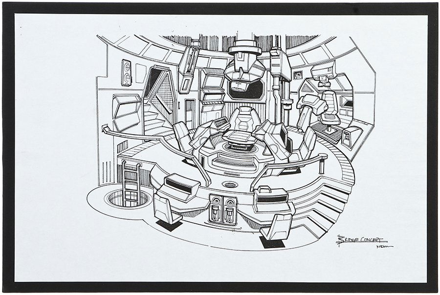 Star Trek Original Bridge Concept Artwork #2 (1 of 1)