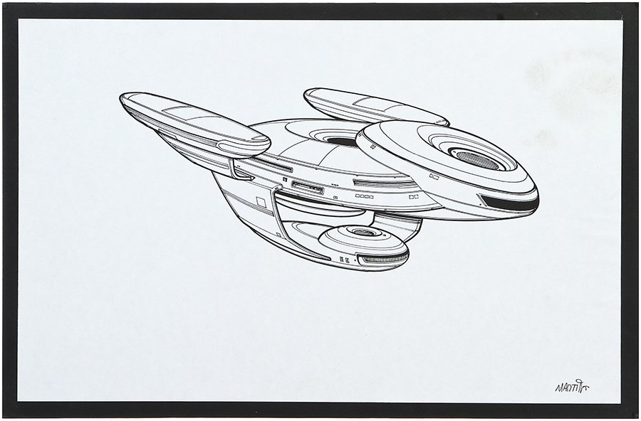 Star Trek Original Starship Grissom Concept Artwork (1 of 1)